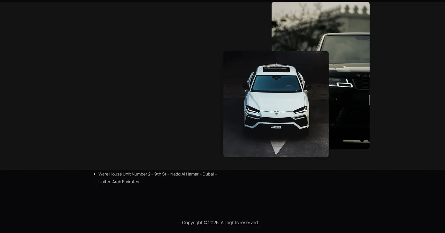 واجهة موقع AJEEB RENT A CAR — الشاشة 2